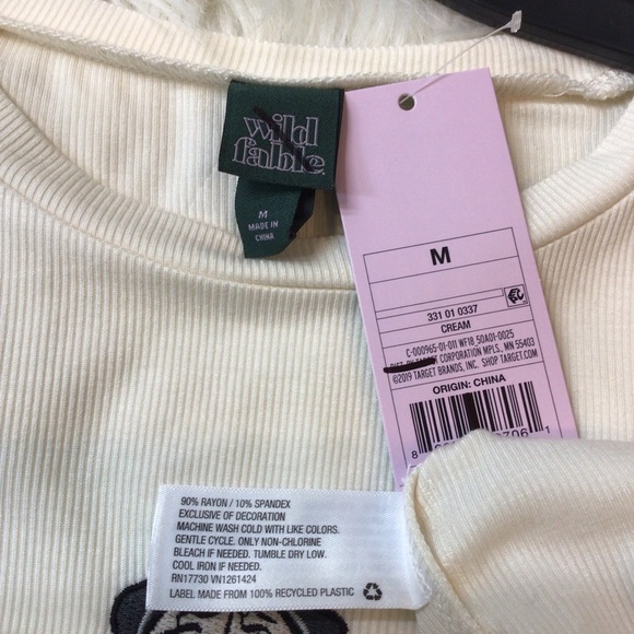 Wild Fable Pug Ribbed Long Sleeve Fitted Top - Picture 11 of 12